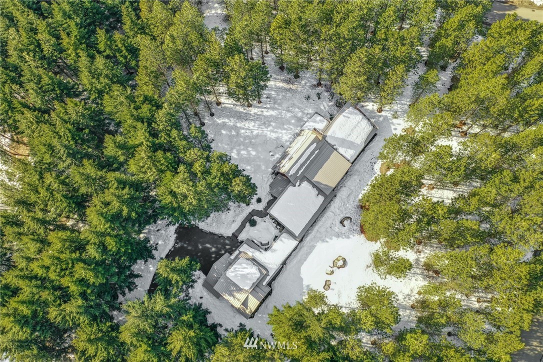 51 Rushing Water Lane Cle Elum, WA 98922 - Photo 25 of 28 an aerial view of a house with garden space and street view