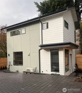 a view of a house with a large windows