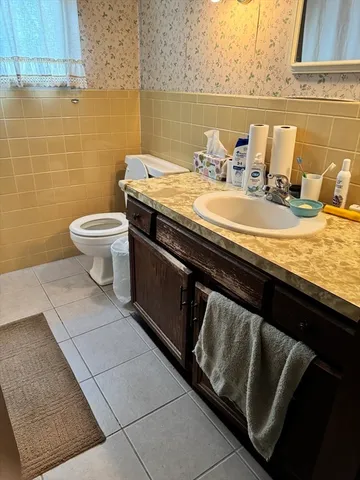 a bathroom with a sink and a toilet