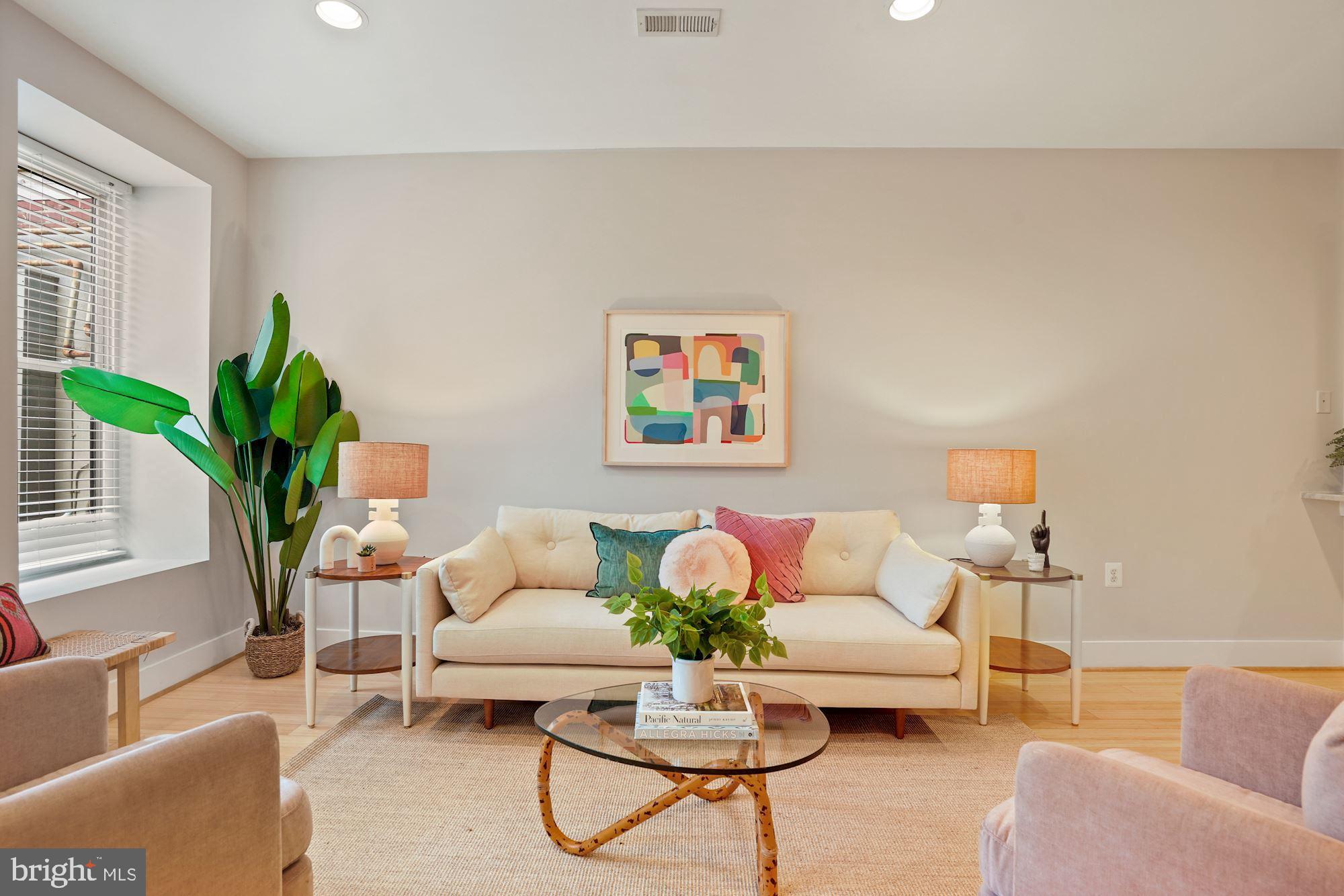 3546 13th Street Northwest, Unit 1 Washington, DC 20010 - Photo 3 of 18 High ceilings, recessed lights and hardwoods