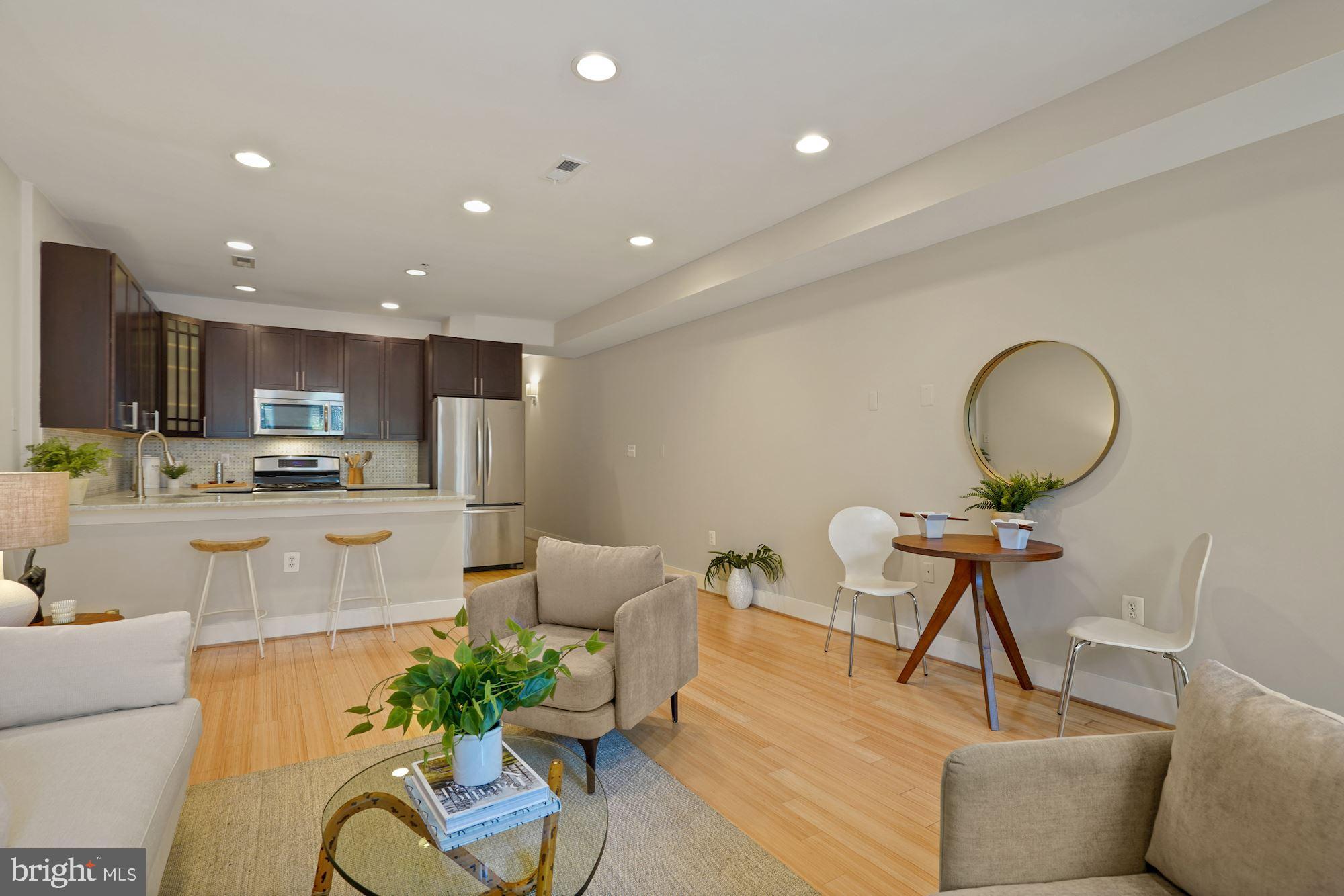 3546 13th Street Northwest, Unit 1 Washington, DC 20010 - Photo 4 of 18 Open concept living/dining