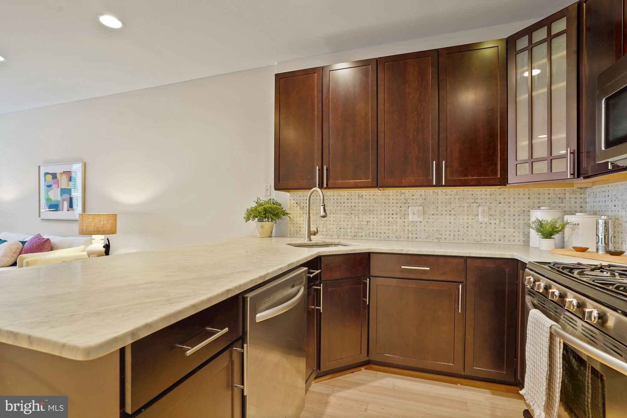 3546 13th Street Northwest, Unit 1 Washington, DC 20010 - Photo 7 of 18 Stainless steel appliances and gas cooking