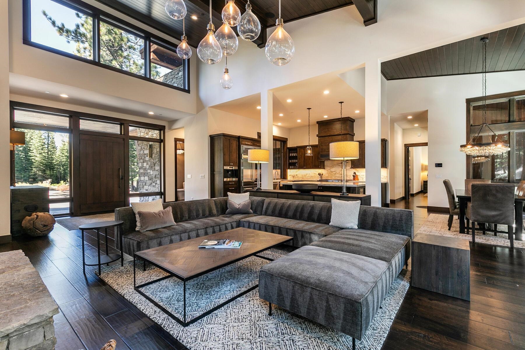 10617 Carson Range Road Truckee, CA 96161 - Photo 3 of 21 a living room with furniture kitchen view and a large window