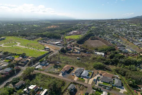 an aerial view of multiple house