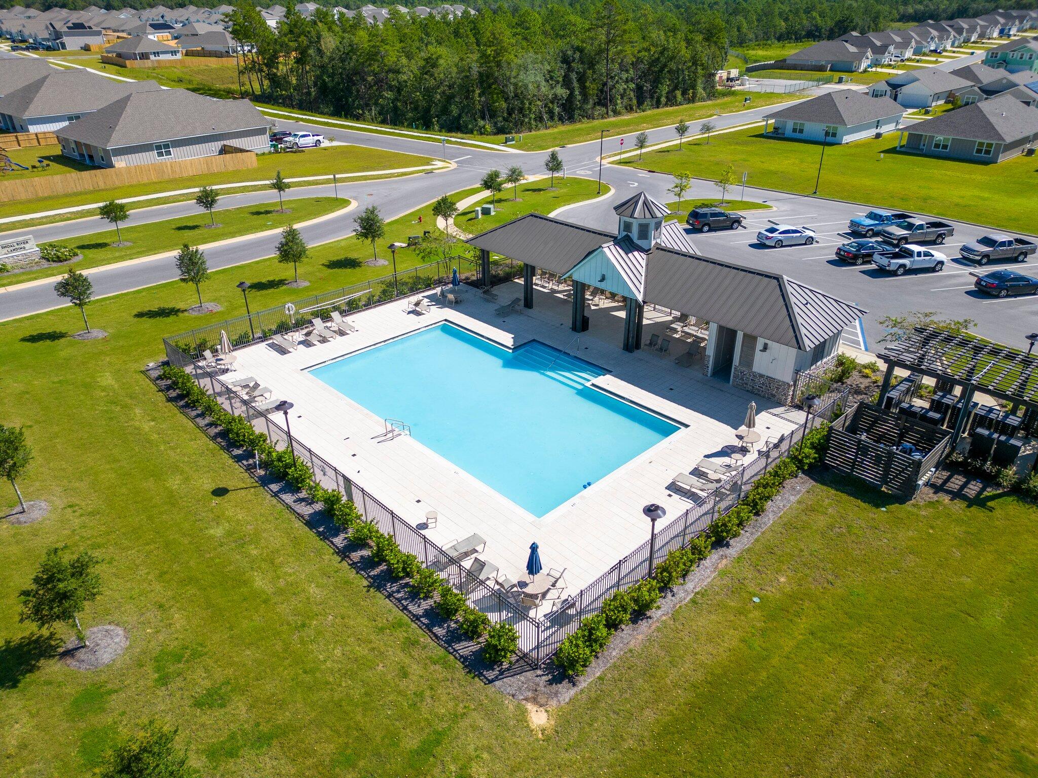 932 Sandbar Loop Crestview, FL 32539 - Photo 42 of 44 an aerial view of a pool patio swimming pool and outdoor seating