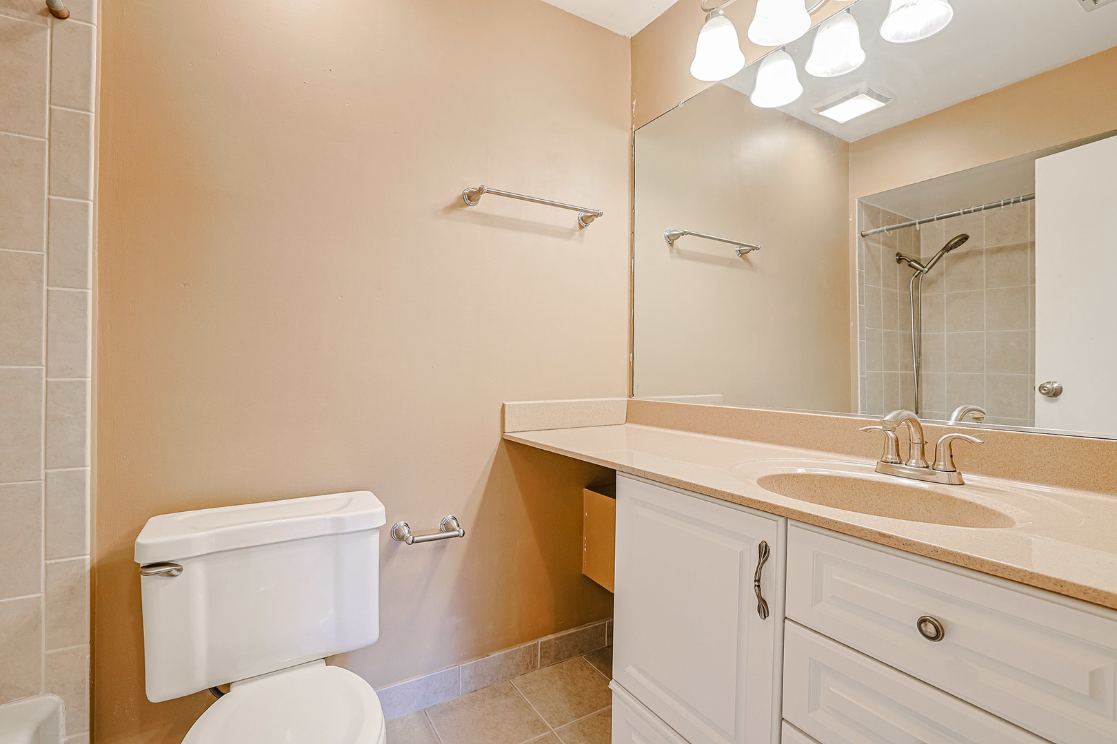 3008 Roberts Drive, Unit 5 Woodridge, IL 60517 - Photo 10 of 22 a bathroom with a sink mirror vanity and toilet