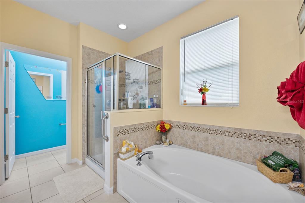 3409 Brant Street St. Cloud, FL 34772 - Photo 18 of 36 a bathroom with a bathtub and a shower