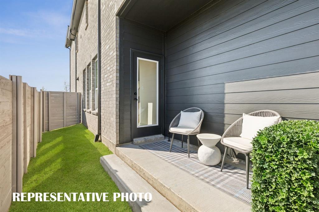 3759 Goddard Road McKinney, TX 75071 - Photo 16 of 20 The covered patio offers the perfect place to enjoy morning coffee or to relax and unwind at the end of the day. REPRESENTATIVE PHOTO