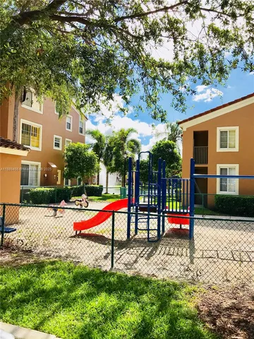 an outdoor space with seating