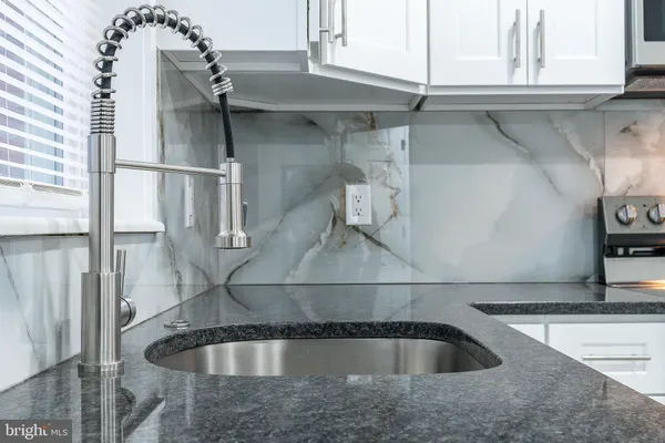 a close view of sink and tap