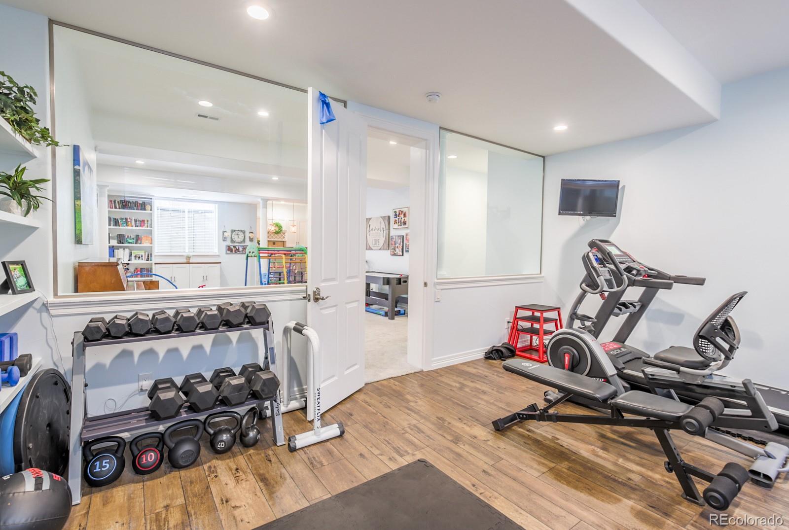 2322 Spruce Way Denver, CO 80238 - Photo 34 of 40 a view of a room with gym equipment