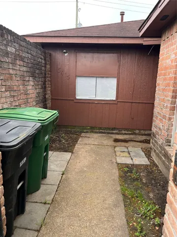 a backyard of a house
