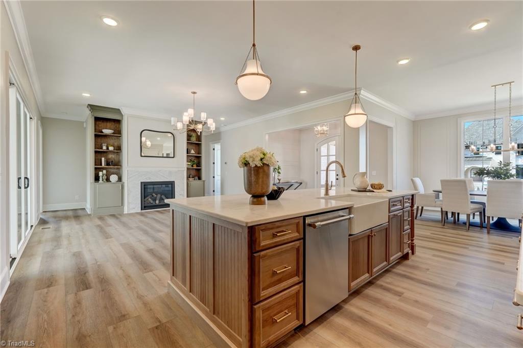 6806 Brennan Way Oak Ridge, NC 27310 - Photo 13 of 50 looking from the island into the great room