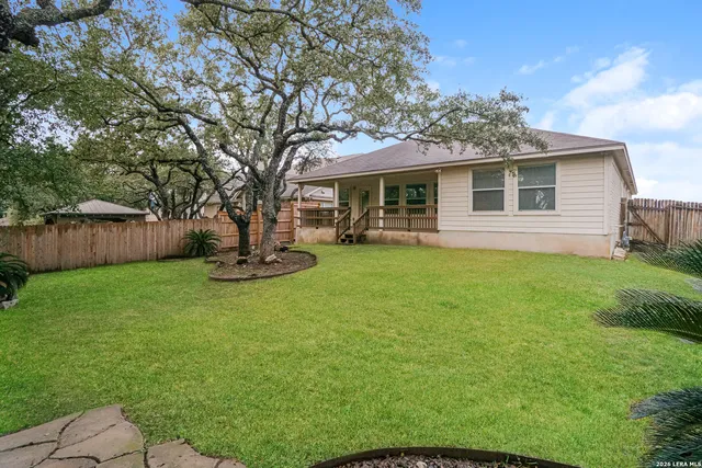 a house view with a garden space
