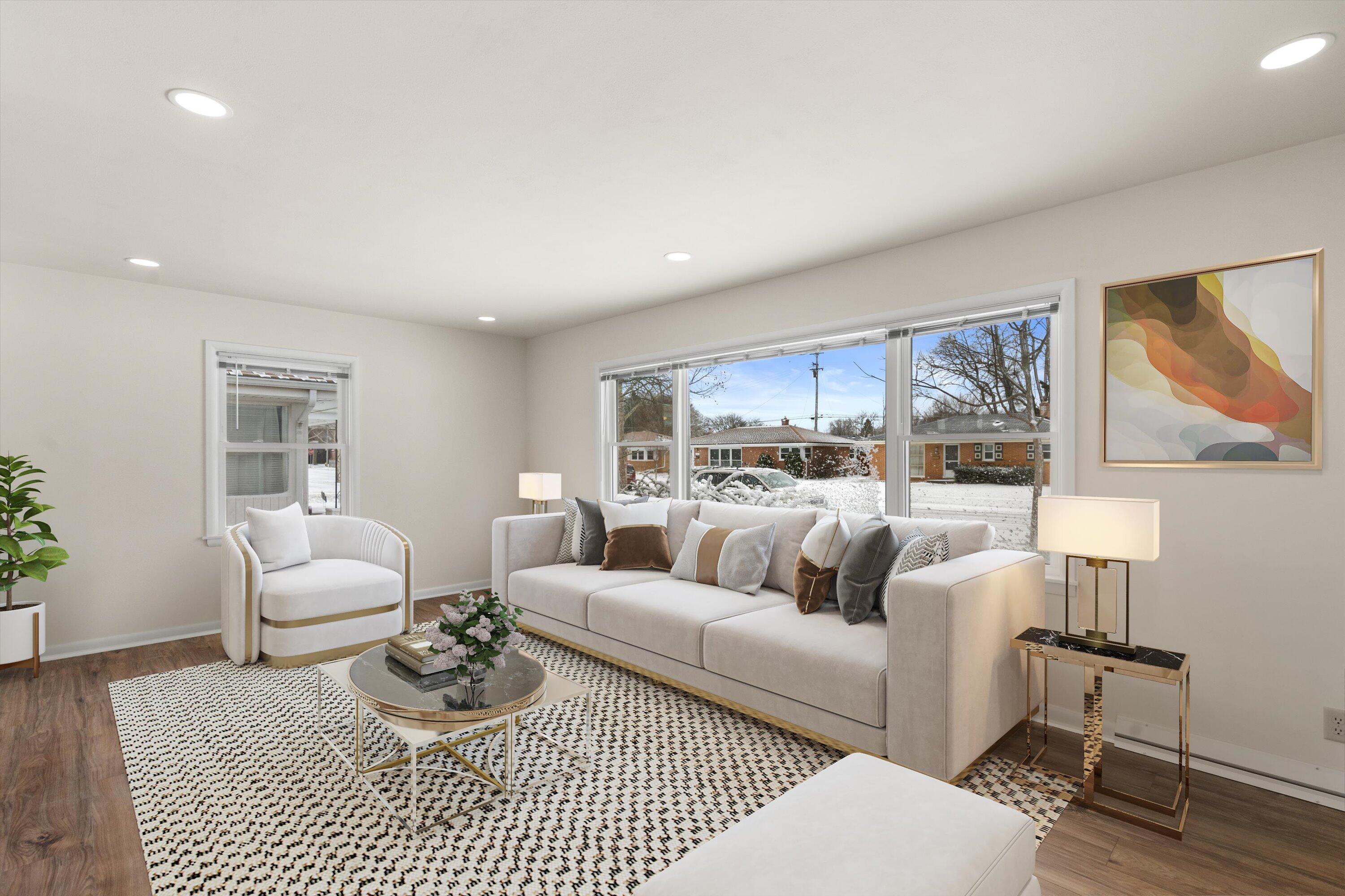 1108 Shorecrest Drive Racine, WI 53402 - Photo 4 of 26 Virtually Staged Living Room