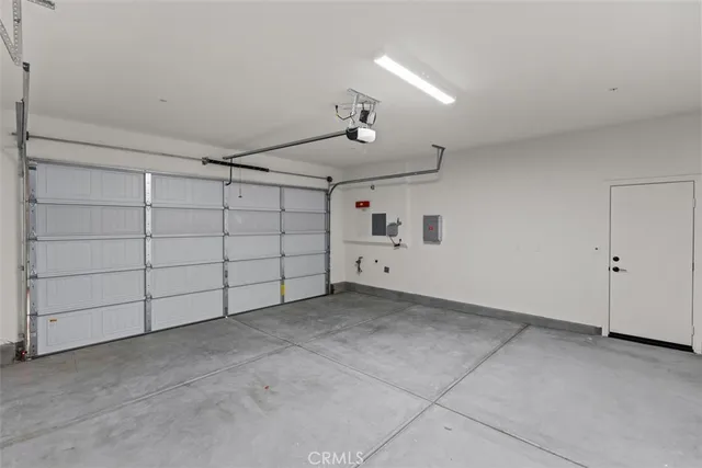 a view of a garage
