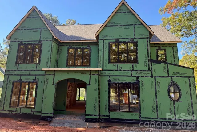 a front view of a house