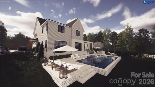 a view of outdoor space with a street