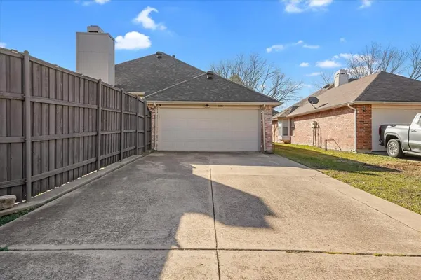 a backyard of a house