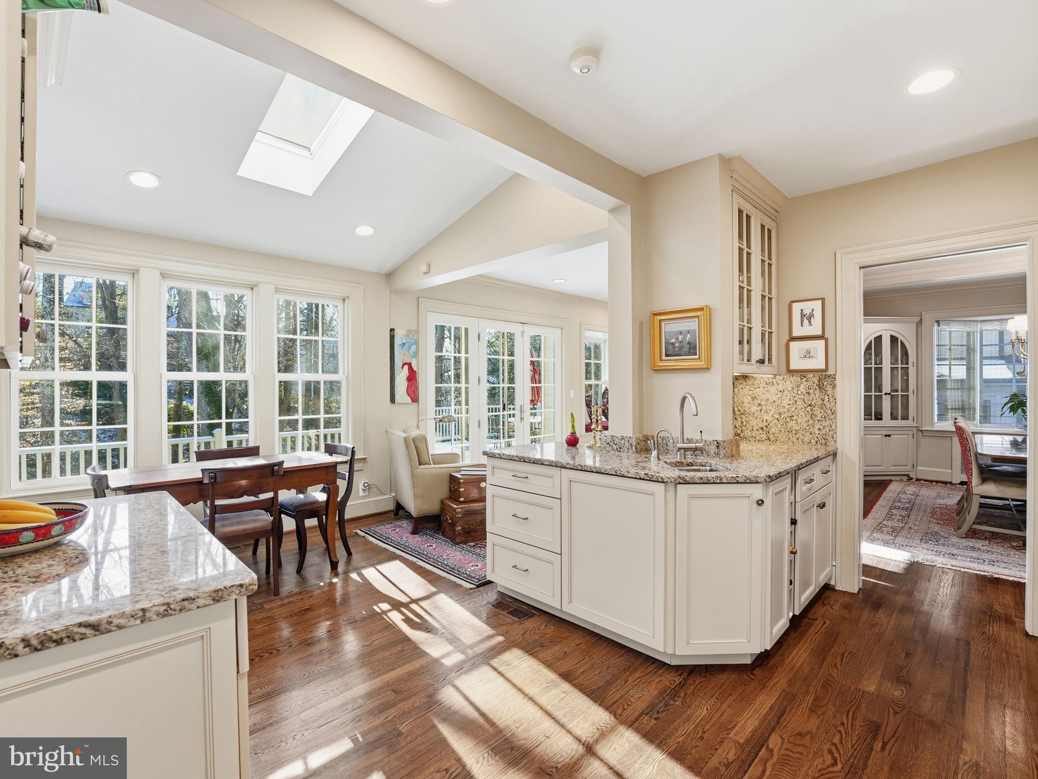 4944 Quebec Street Northwest Washington, DC 20016 - Photo 17 of 41 Skylight offers beautiful light into the kitchen.