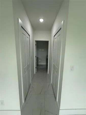 an empty room with a natural light