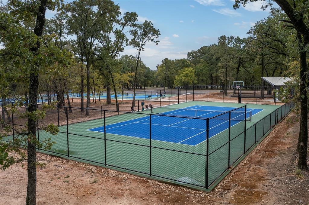107 Bay Tree Trail Mabank, TX 75156 - Photo 6 of 16 a view of a tennis court with sitting area