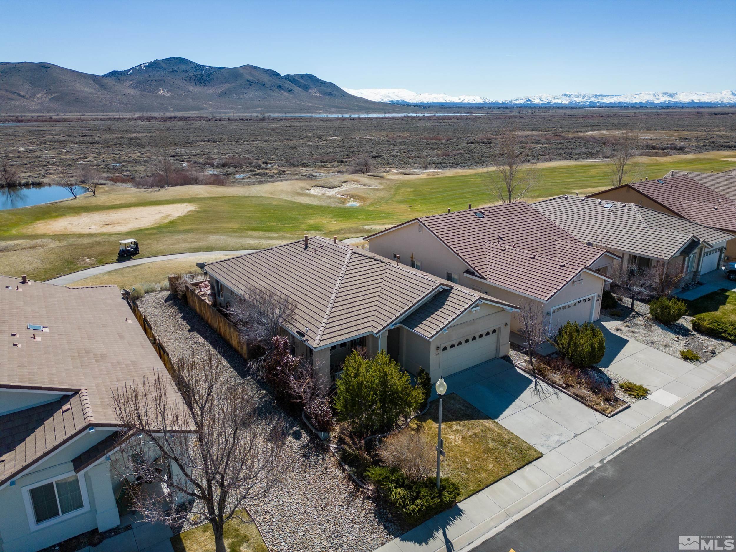 3463 Long Drive Minden, NV 89423 - Photo 31 of 40 an aerial view of a house with a outdoor space swimming pool