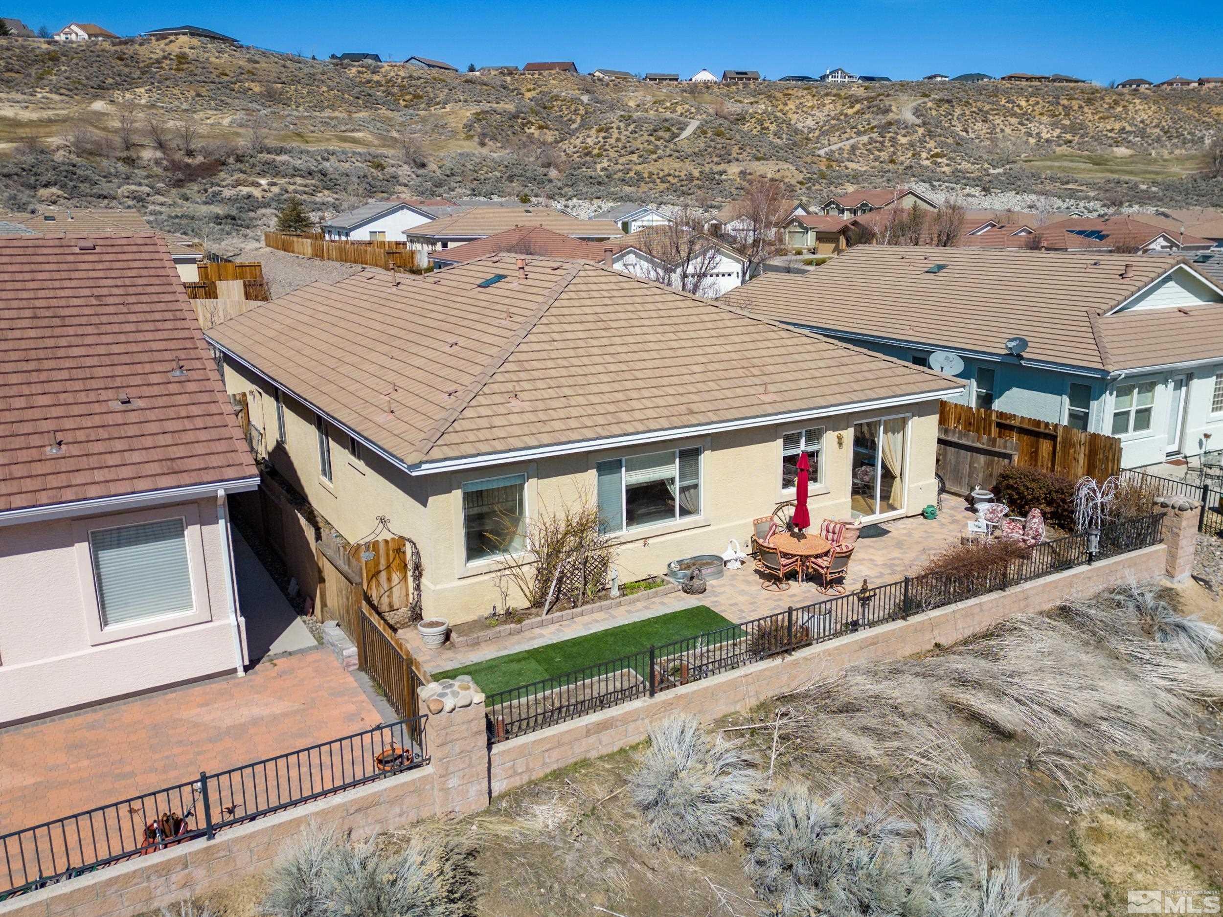 3463 Long Drive Minden, NV 89423 - Photo 34 of 40 an aerial view of a house with table and chairs
