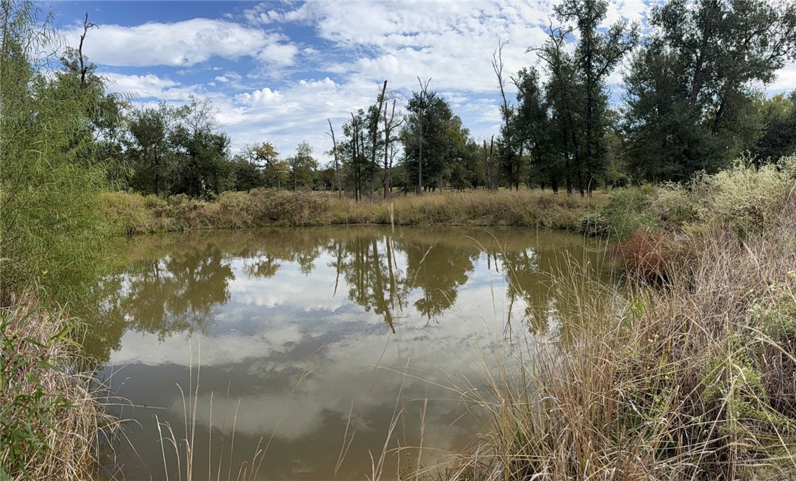 5878 East Boone Prairie Road, Unit COUNTYROAD Franklin, TX 77856 - Photo 18 of 42 a view of a lake in between two large trees