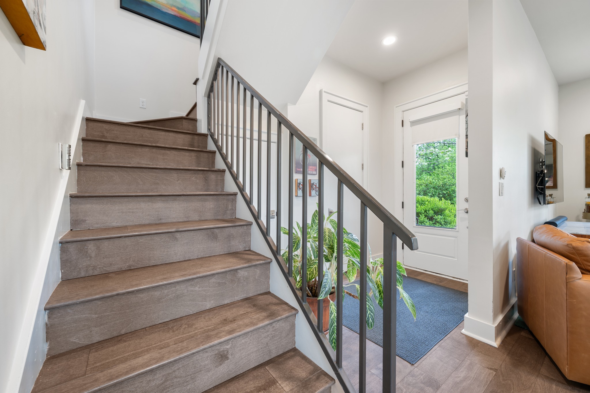 4904 Duval Street, Unit A Austin, TX 78751 - Photo 22 of 39 a view of entryway and hall with wooden floor