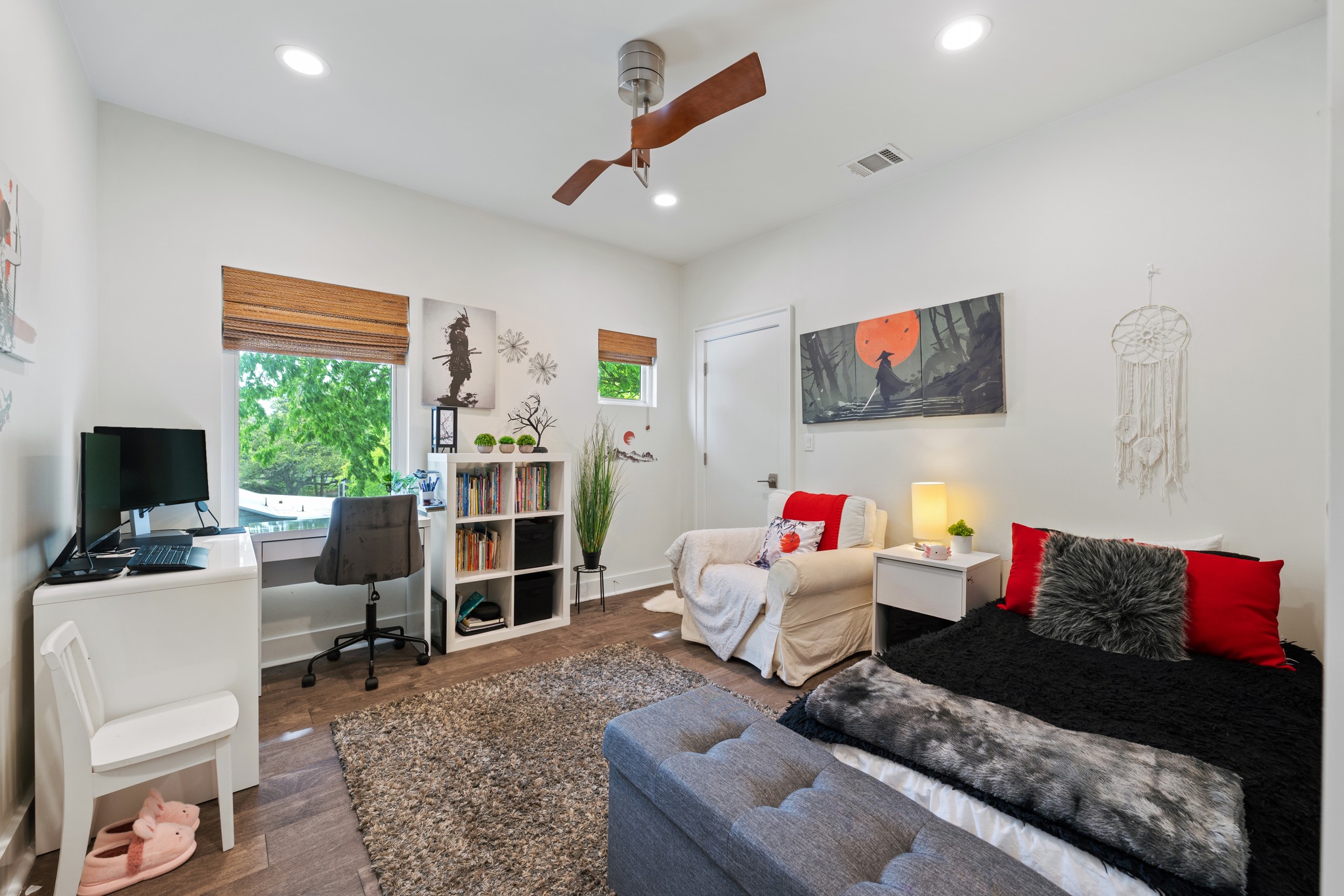4904 Duval Street, Unit A Austin, TX 78751 - Photo 27 of 39 a living room with furniture and a flat screen tv