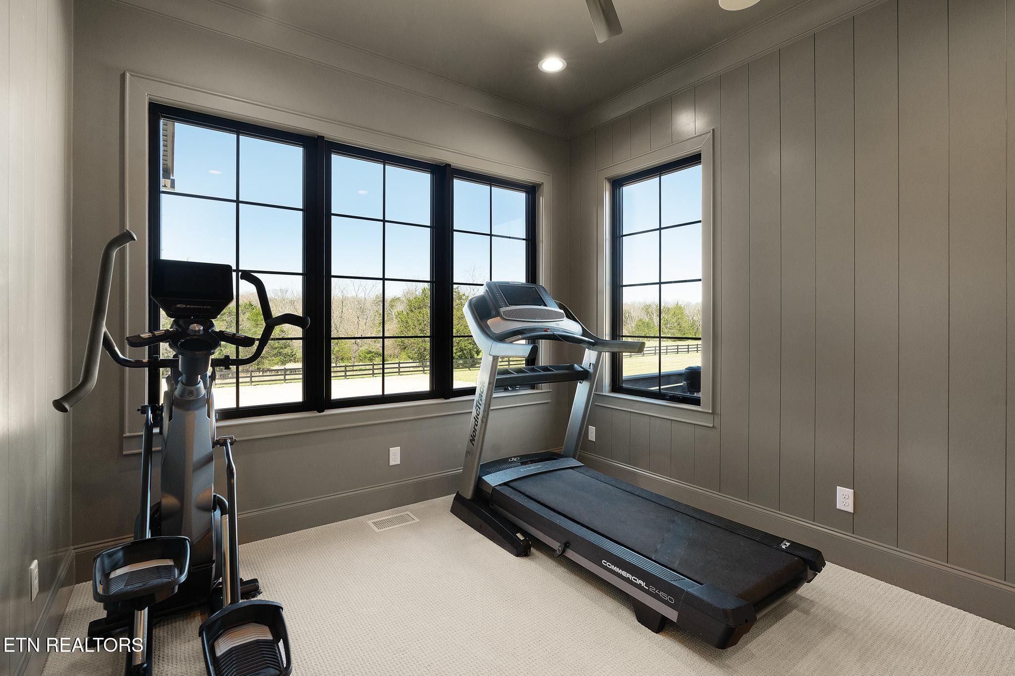 3693 Herschel Hudson Road Lascassas, TN 37085 - Photo 26 of 51 a room with gym equipment and a large window