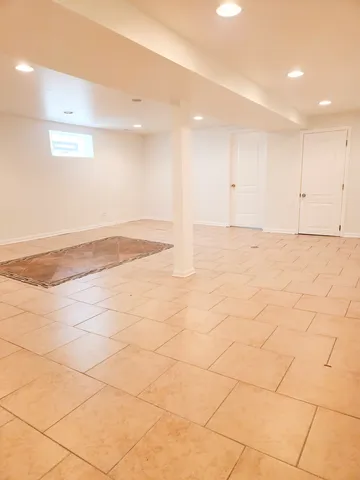 an empty room with natural light