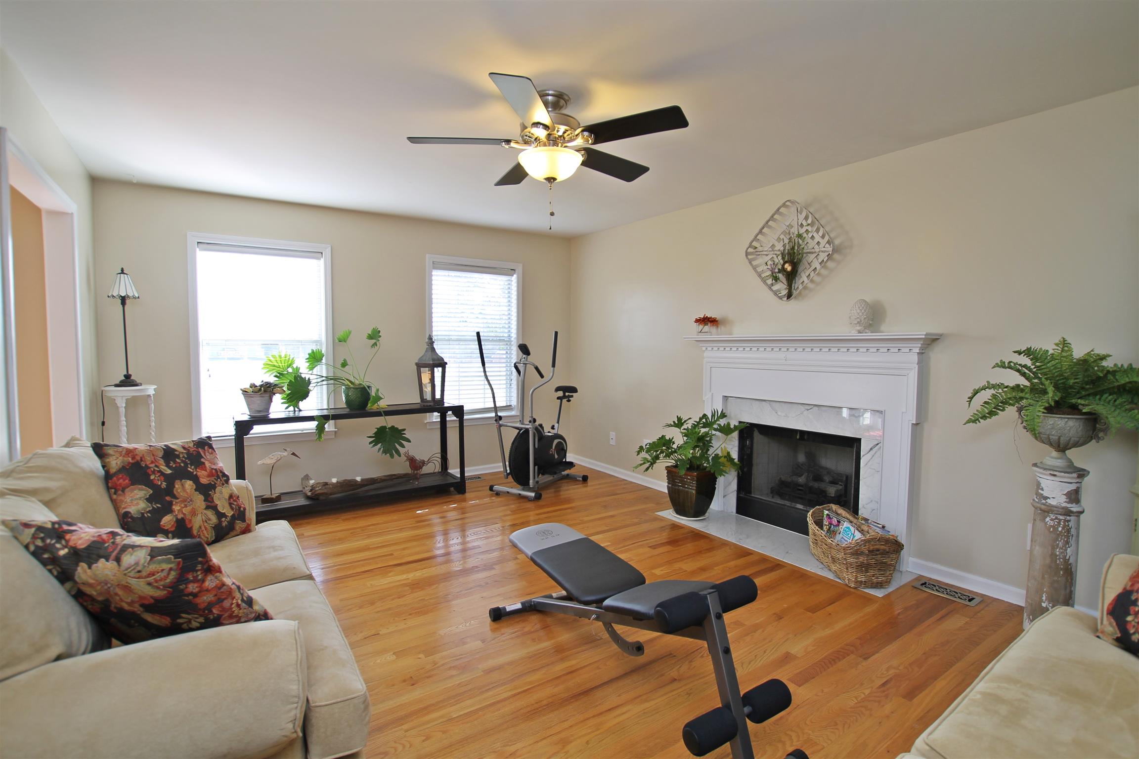 6938 Hall Road Greenbrier, TN 37073 - Photo 3 of 30 a living room with furniture and a fireplace