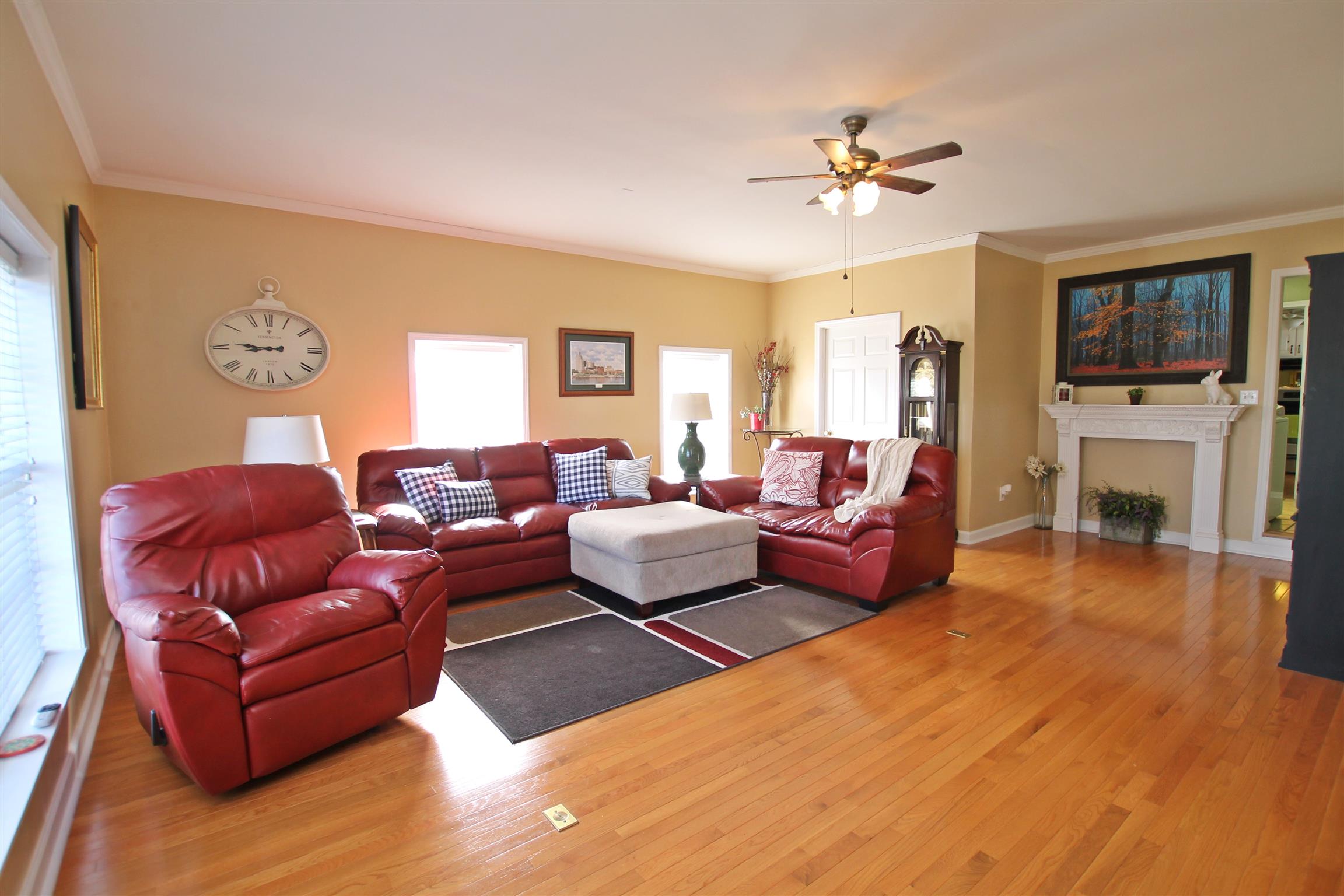 6938 Hall Road Greenbrier, TN 37073 - Photo 5 of 30 a living room with furniture and a fireplace