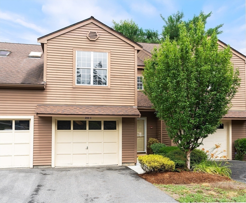 a front view of a house