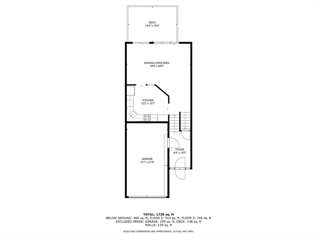 200 Ridgefield Circle, Unit C Clinton, MA 01510 - Photo 33 of 35 a picture of a floor plan