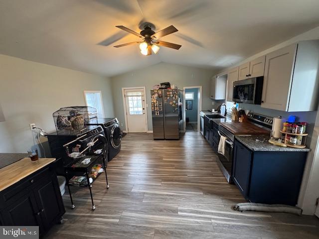 7844 Mentzer Gap Road Waynesboro, PA 17268 - Photo 4 of 23 a view of a dining room with furniture a ceiling fan and wooden floor