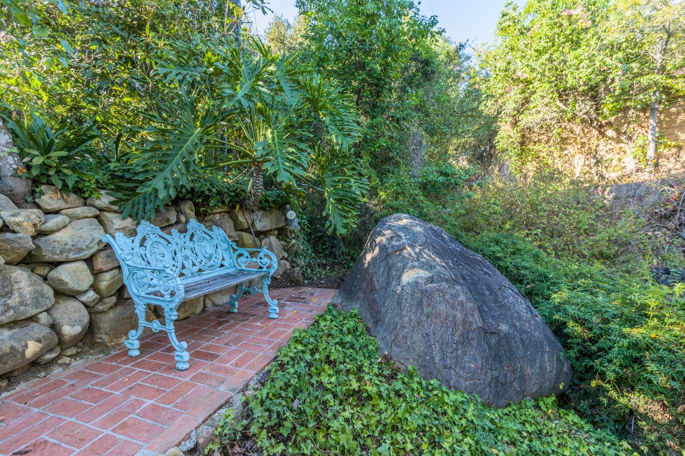 1600 Oramas Road Santa Barbara, CA 93103 - Photo 27 of 42 Bench overlooking Creek