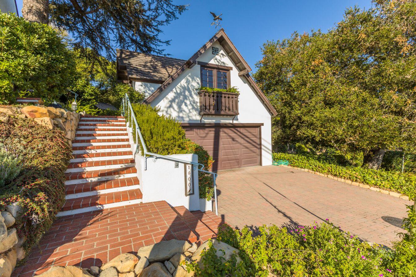 1600 Oramas Road Santa Barbara, CA 93103 - Photo 35 of 42 Garage and Front Stairway
