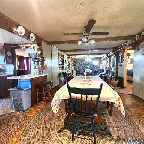 a outdoor space with lots of tables and chairs