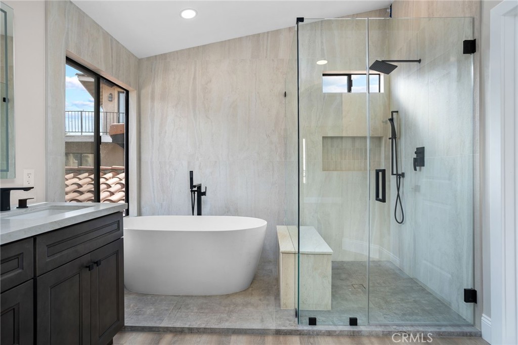 29566 Big Range Road, Unit 1 Canyon Lake, CA 92587 - Photo 39 of 55 a bathroom with a bathtub and shower