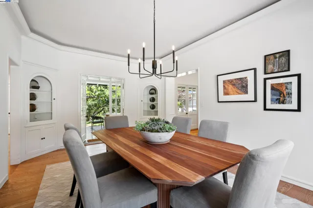 a large kitchen with kitchen island a stove a sink dishwasher and white cabinets with wooden floor