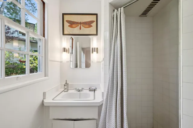 a hallway with wooden floor