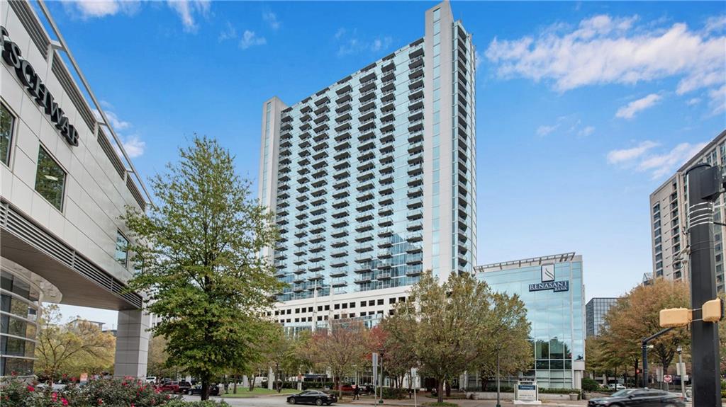 a front view of a building