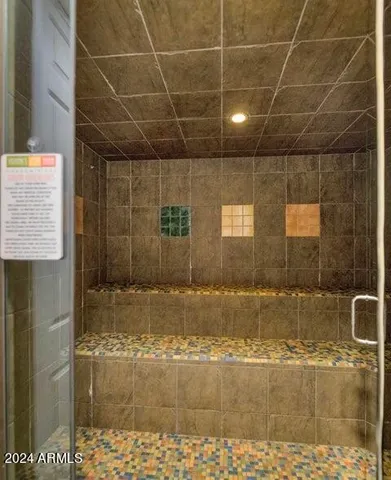 a view of a garden with pathway