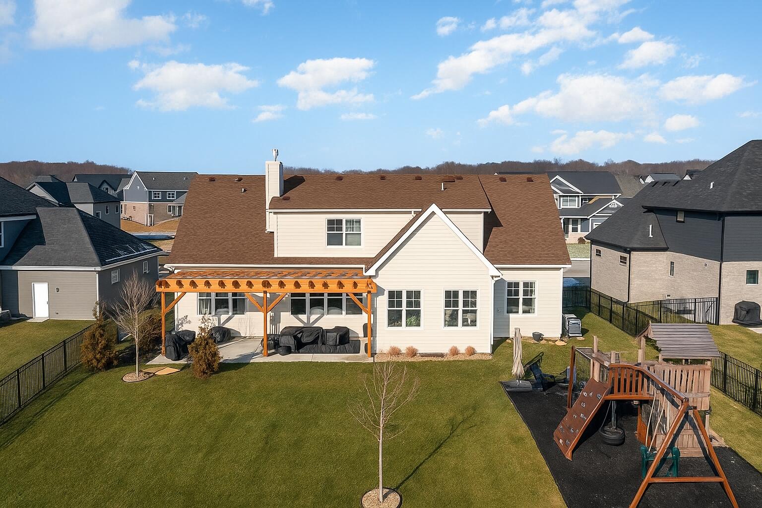 16617 Noble Street Lowell, IN 46356 - Photo 5 of 32 an aerial view of a house