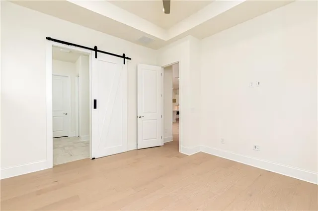 a view of an empty room