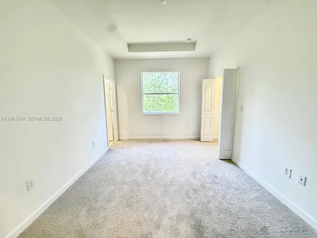 a view of an empty room