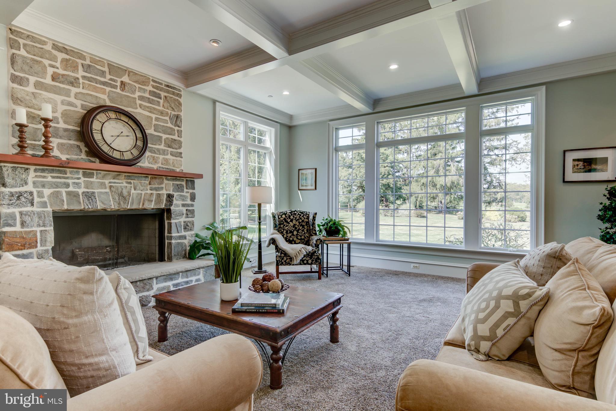 3511 Sawmill Road Newtown Square, PA 19073 - Photo 27 of 57 Family room with wood burning fireplace